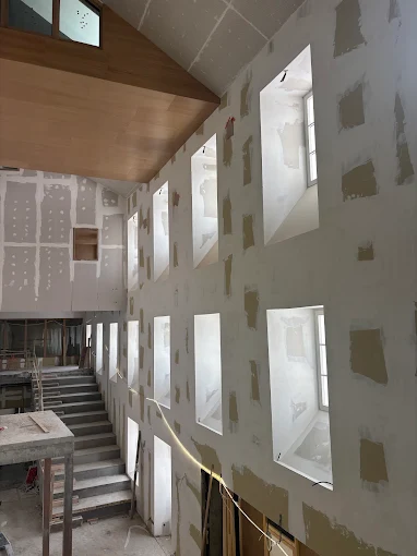 Travaux de plâtrerie